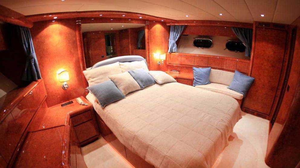 Luxury VIP guest cabin of the motor yacht Mina II