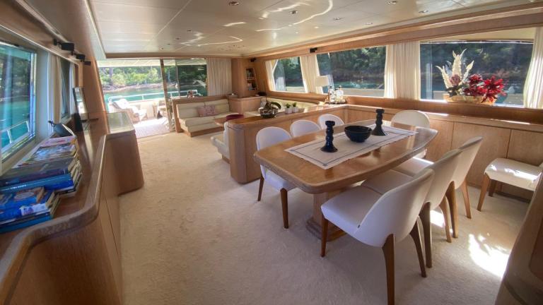 3rd saloon view of the luxury motor yacht Boram