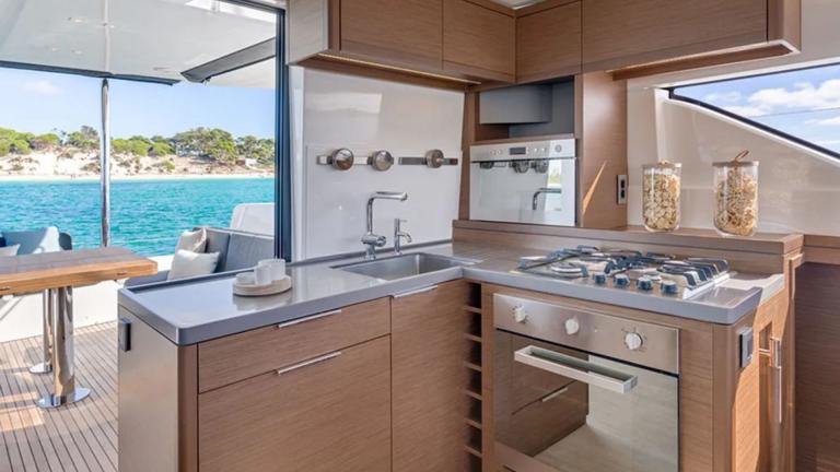 Catamaran Swice's luxury kitchen