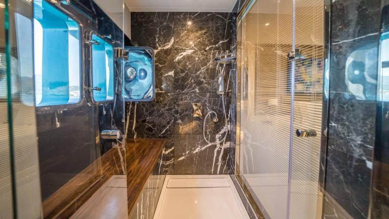 Guest bathroom of luxury motor yacht Deep Water picture 2