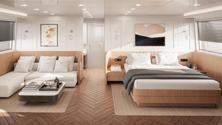 Luxury guest cabin of the motor yacht Illusion ll picture 5