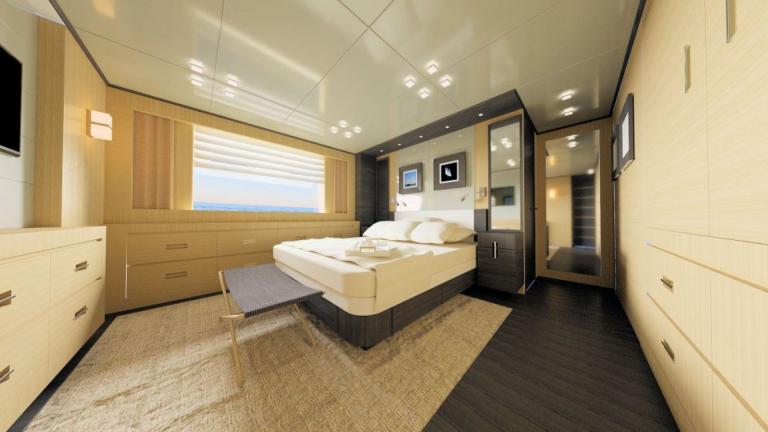 Luxury double cabin of motor yacht Princess Melda picture 9
