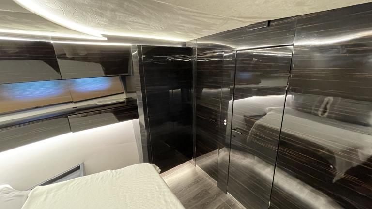 Spacious master cabin of the luxury motor yacht Fundamental image 3