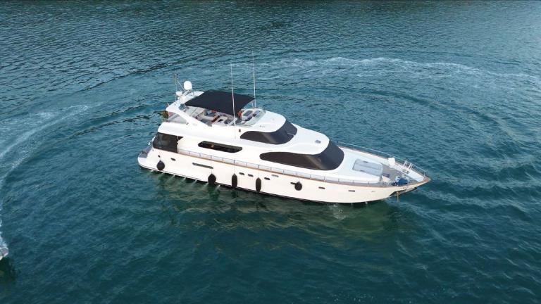 Cruising through turquoise waters, Ayem is a perfect choice for Göcek yacht rentals.