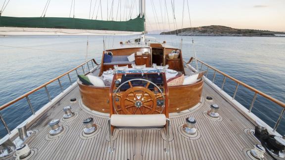 Aft deck area of Gulet Ecce Navigo image 2