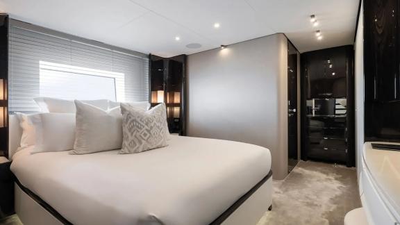 Comfortable and modern Nemesis cabin.