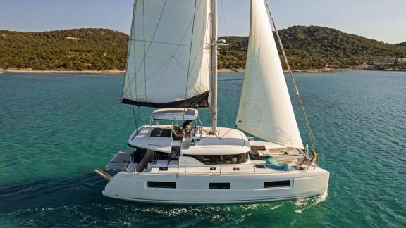 My Star catamaran sailing in Athens