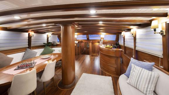 Salon of the luxury gulet Ecce Navigo image 3