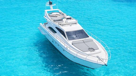 Secret offers luxury motor yacht charters and daily boat trips in the crystal clear waters of Mykonos.