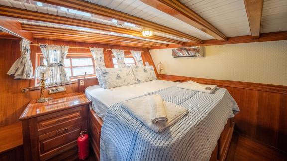 Guest double cabin of luxury gulet Admiral 1