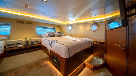 Luxury guest cabin of Gulet Double Eagle