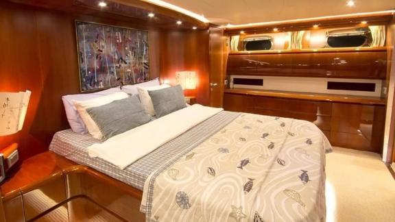 Doppelte Gästekabine auf der Motoryacht Caelum Bild 4