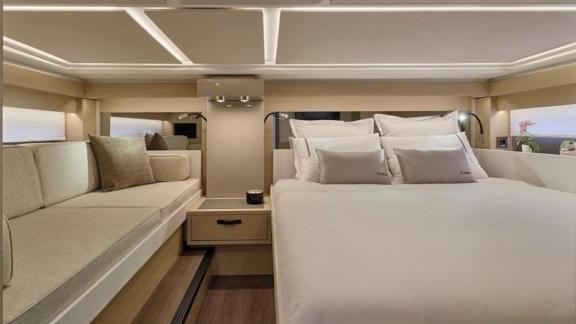 An Italy, Naples motor yacht charter offers a luxurious and comfortable stay in the refined cabins of La Dolce Vita.