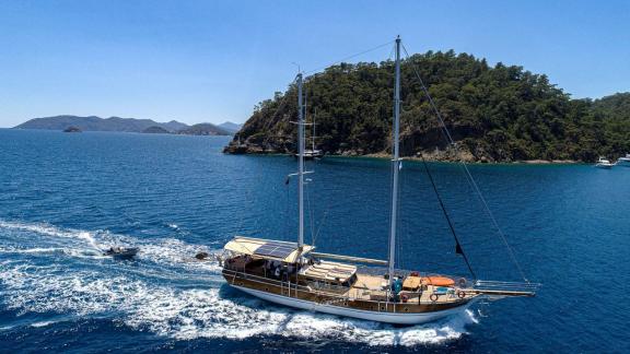 Experience unforgettable moments aboard Gulet Nefess as it cruises through Göcek.