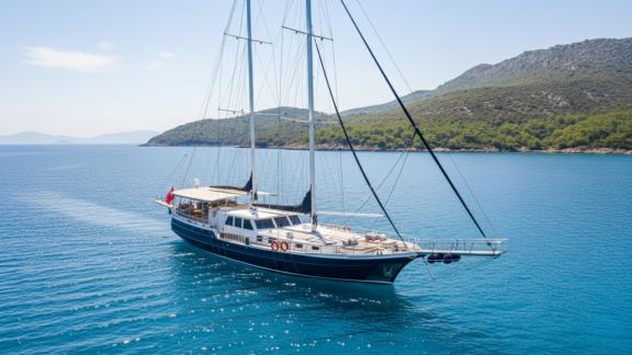 Yachtcharter in Marmaris mit dem Gulet The Blue Sea für exklusive Erholung pur.