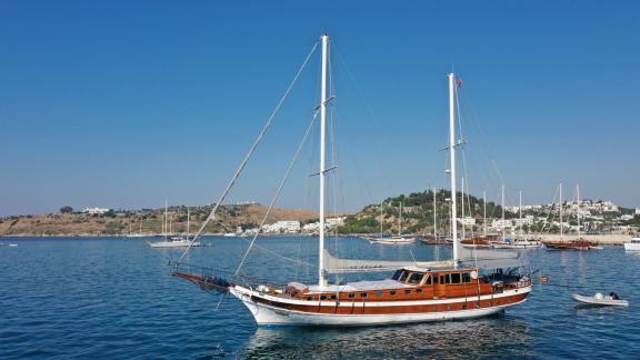 Experience Bodrum on the Gulet Ya Selam, suitable for up to 12 people.