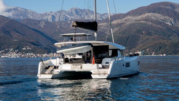 Lyubushka offers private catamaran charter and peaceful blue cruise experiences in Montenegro.