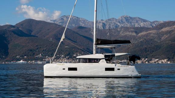 Lyubushka offers private catamaran charter and peaceful blue cruise experiences in Montenegro.