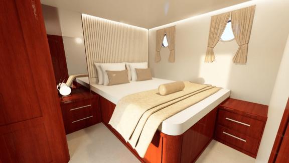 Geräumige Kabinen der Phoenix Bronze bieten gemütlichen Aufenthalt beim Guletcharter in Kroatien.