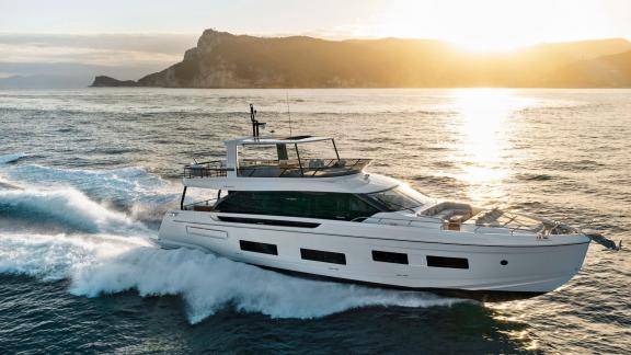 In Sibenik motor yacht charter option Balance cruising fast with modern design offering luxury blue cruise experience vi