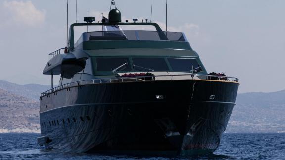 Experience luxury on the 35m motor yacht with 6 cabins in Mykonos.