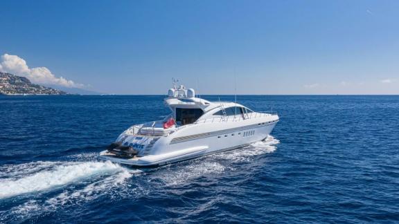 Spacious aft deck and sleek lines make Popeye perfect for speed and relaxation.
