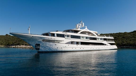 22 guest Premier motor yacht in Split, designed for luxury yacht holidays, private charters and exclusive cruising exper