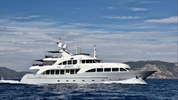 Benetti 120 Quest R offers luxury yacht charter and exclusive sea tour experiences in Marmaris.