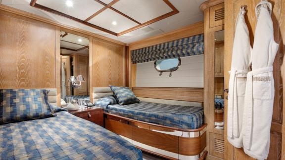 Benetti 120 Quest R offers comfortable accommodation and private yacht holiday experiences.
