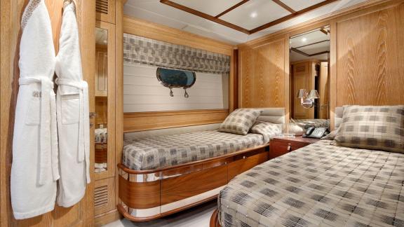 Benetti 120 Quest R offers comfortable accommodation and luxury yacht charter experiences.