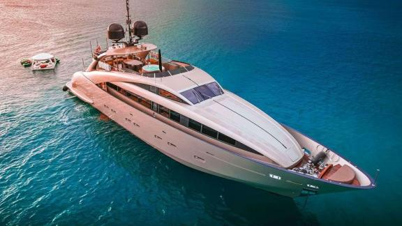 Among Mallorca yacht charter options Ycm120 shows premium cruise and sea experience.