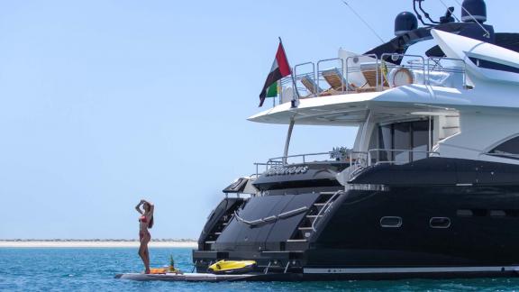 The yacht Notorious offers freedom and comfort right on the water.