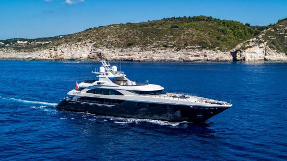 Charter an elegant yacht and explore the Greek coast in luxury.