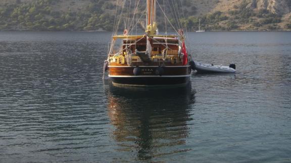 Relax aboard Gulet Myra and enjoy the calm waters and scenic views.