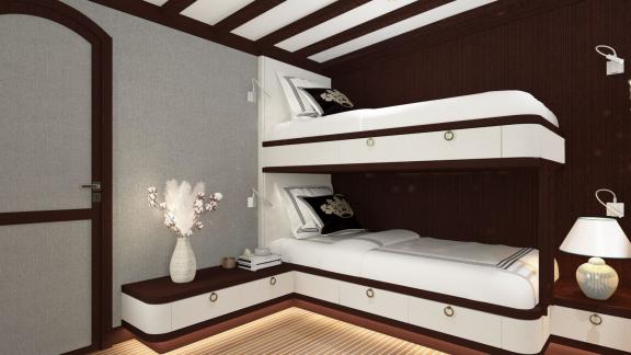 Four-person guest cabin of luxury gulet Boreas image 2