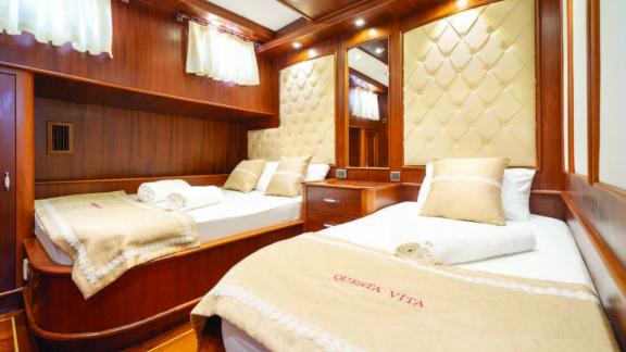 Guest cabin of luxury gulet Questa Vita picture 8