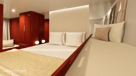 Komfortabel gestaltete Kabinen der Phoenix Bronze sind ideal für Guletmiete in Kroatien ab Split.