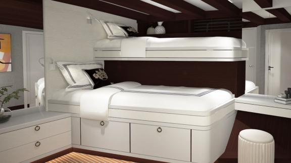 Twin guest cabin of luxury gulet Boreas image 2