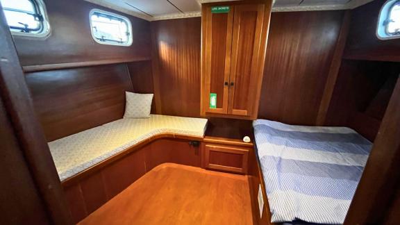 The double cabin of Gulet Ahmet Ertürk provides comfort and spaciousness.