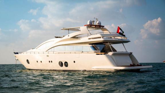 The Tayget motor yacht offers unmatched comfort and elegance for a premium yacht rental in Dubai.