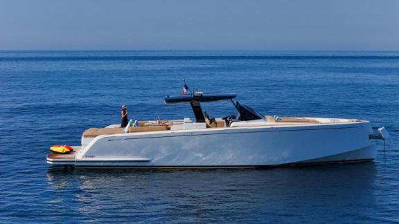 Among Cannes yacht charter options Arlias motor yacht shows clean design and relaxed cruising experience.