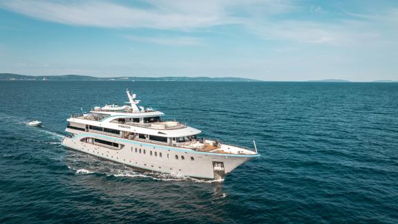 Enjoy a luxurious journey on the 48m MY Freedom with 11 cabins.