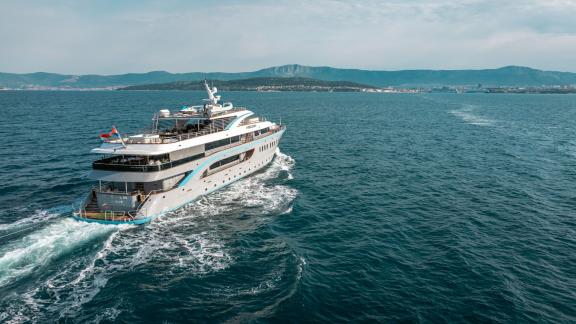 Experience luxury on the 48m MY Freedom with 11 cabins on the Adriatic.