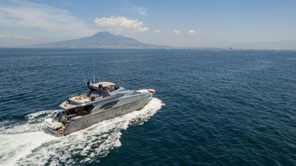 Naples motoryacht charter for an exclusive trip through the Mediterranean.