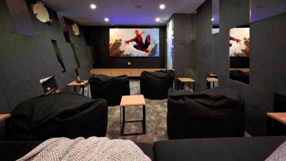 Enjoy cinema-quality movies in Ohane's cozy home theater