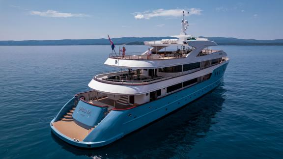 Genießen Sie die luxuriöse Fahrt auf der 40-Meter-Yacht Ohane in Kroatien