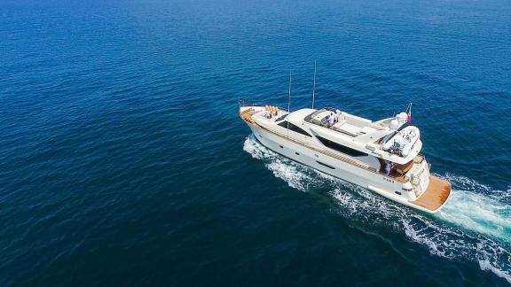 Experience comfort with a motor yacht rental in Naples aboard the Riviera.