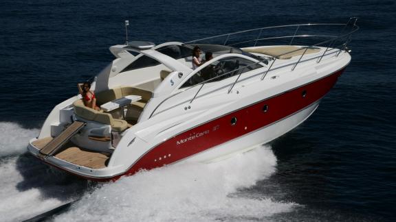 Enjoying the sea view from the aft deck of motor yacht Xenia.