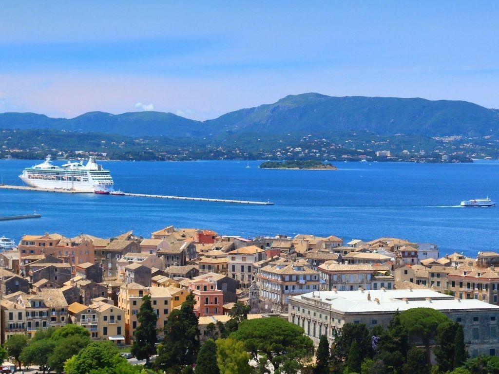 Panoramic view of Corfu