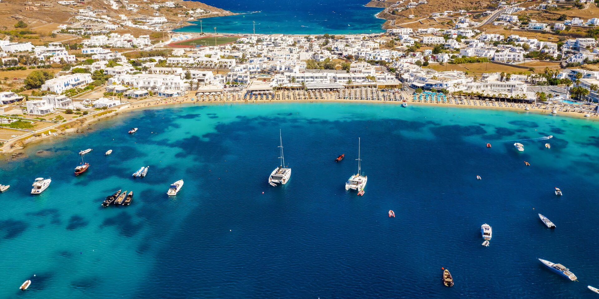 Katamaran mieten Mykonos: Exklusive Katamaran-Tour vor der Küste der Kykladen